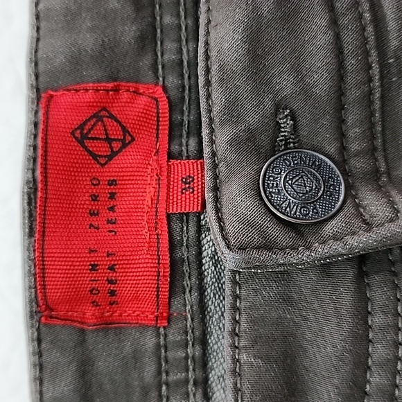 Point Zero Men's Hybrid Sweat Jeans Grey Denim Stretch Size 36 × 34 - Picture 5 of 16